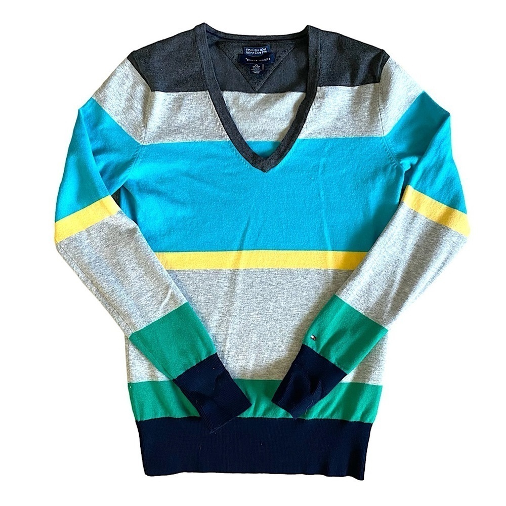 Tommy Hilfiger Color Block Sweater Size XS